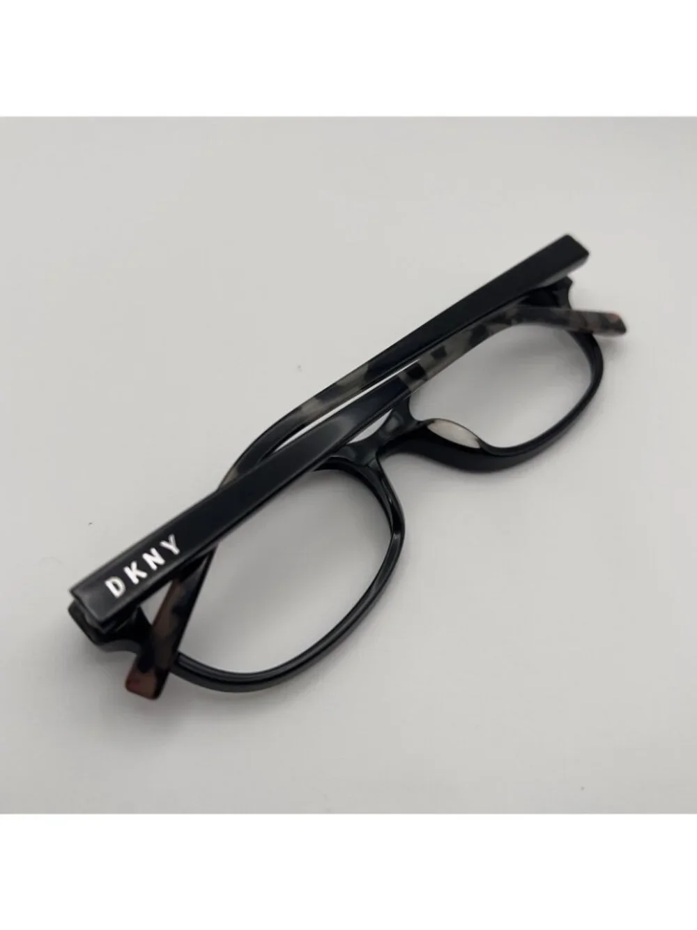 DKNY DK5009 001 Eyeglass Frames Full Rim Horn Cat Eye Rectangle Black 52-16-135